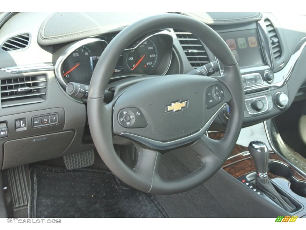 2014 Chevrolet Impala LTZ Jet Black Steering Wheel Photo #85909674