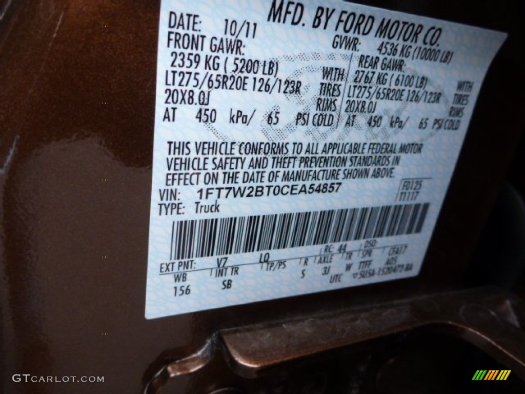 2012 F250 Super Duty King Ranch Crew Cab 4x4 - Golden Bronze Metallic / Chaparral Leather photo #16