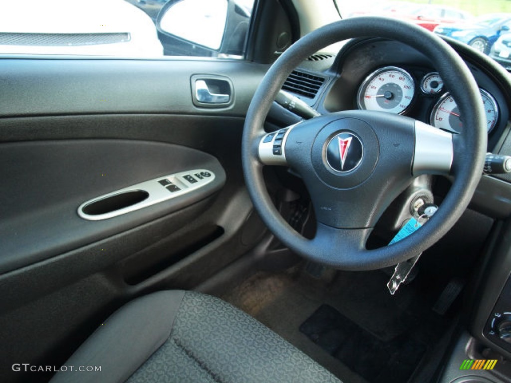 2007 Pontiac G5 Standard G5 Model Ebony Steering Wheel Photo #85910523