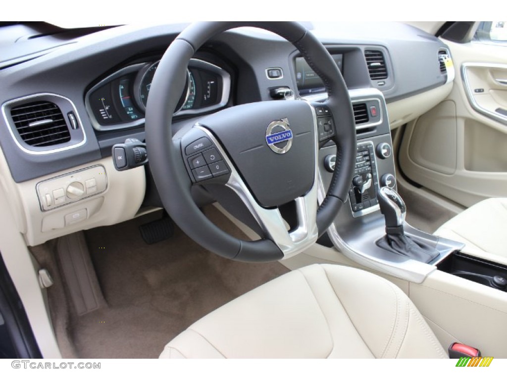 Soft Beige Interior 2014 Volvo S60 T6 AWD Photo #85911012
