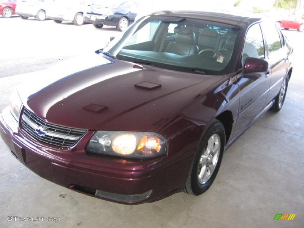 2004 Impala LS - Berry Red Metallic / Medium Gray photo #23