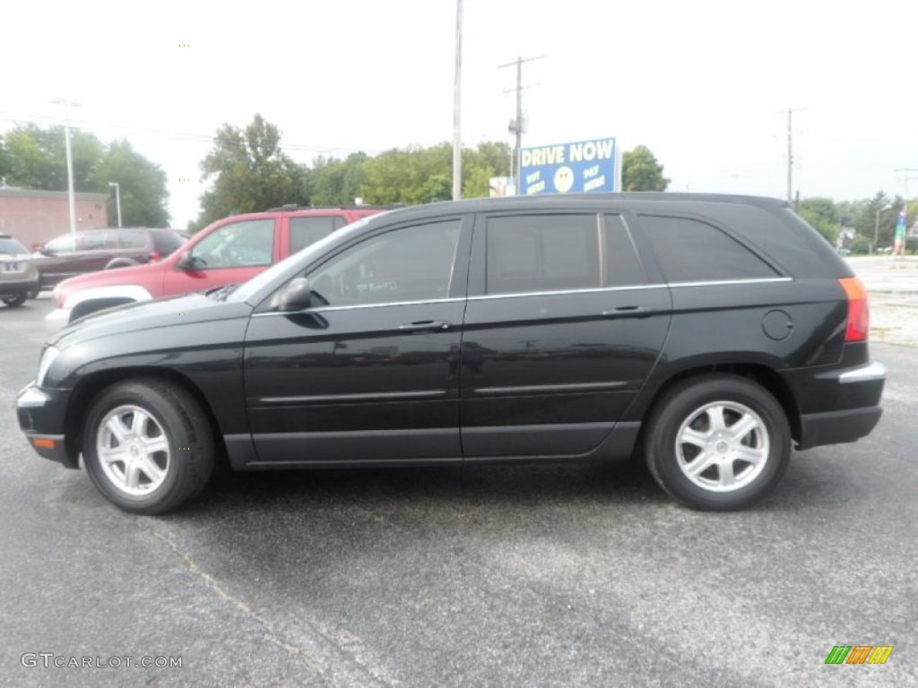 2004 Pacifica  - Brilliant Black Crystal Pearl / Light Taupe photo #2