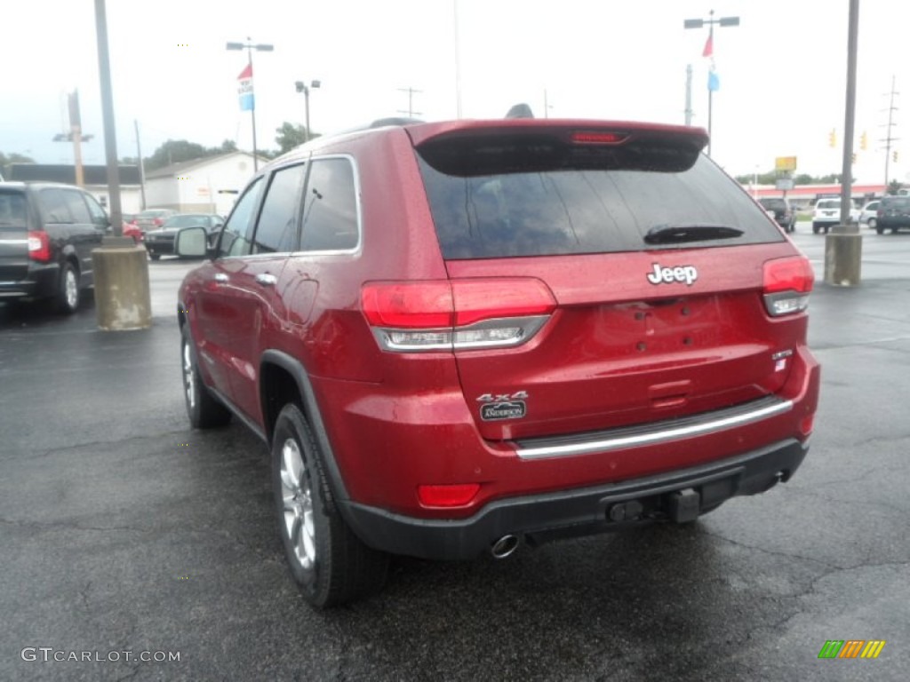 2014 Grand Cherokee Limited 4x4 - Deep Cherry Red Crystal Pearl / Morocco Black photo #3