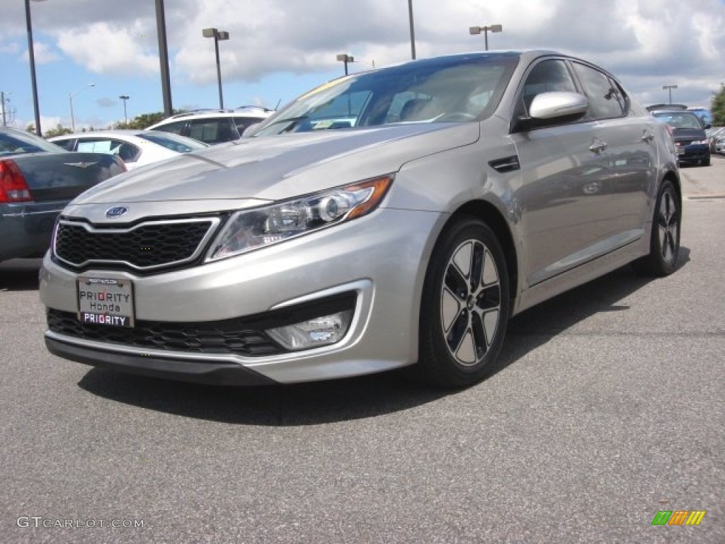 2011 Optima Hybrid - Satin Metal / Black photo #1