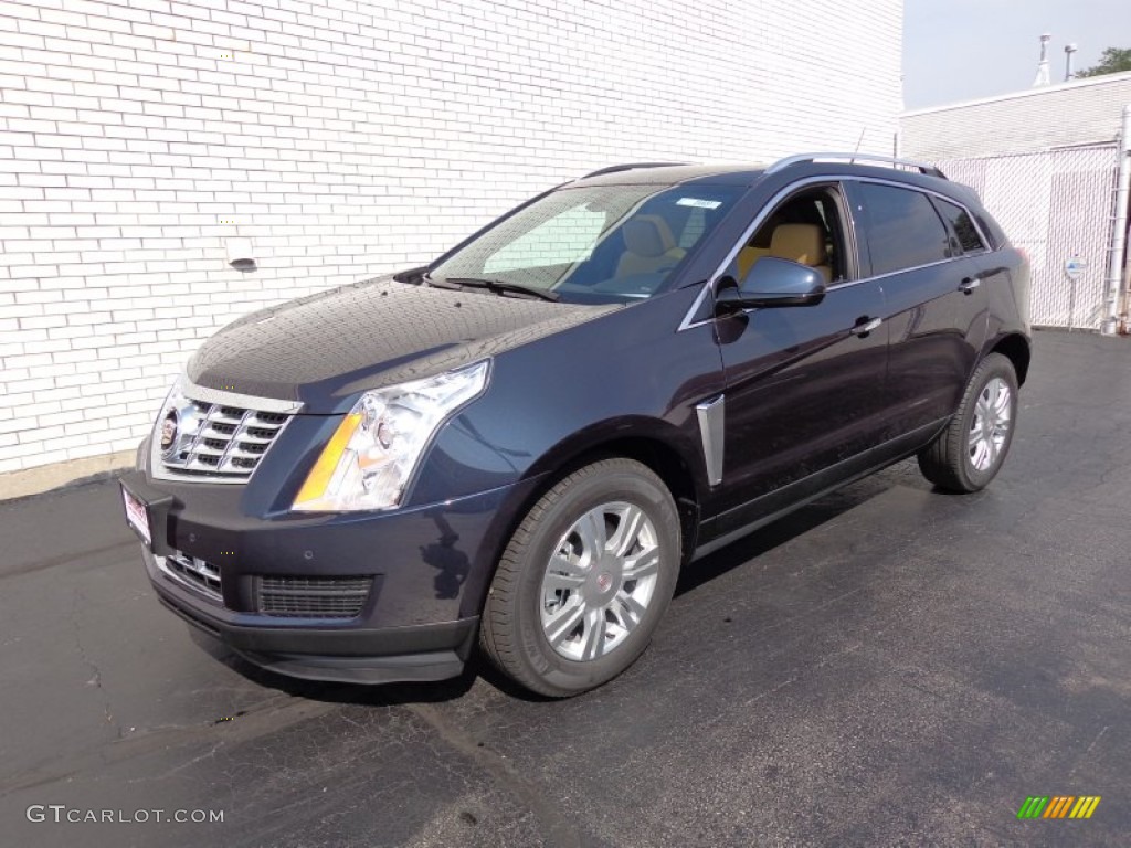 2014 SRX Luxury AWD - Sapphire Blue Metallic / Caramel/Ebony photo #1