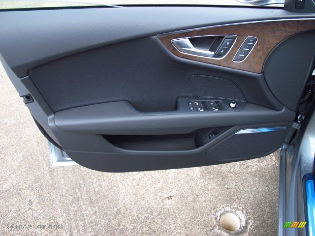 2014 Audi A7 3.0T quattro Premium Plus Black Door Panel Photo #85918854