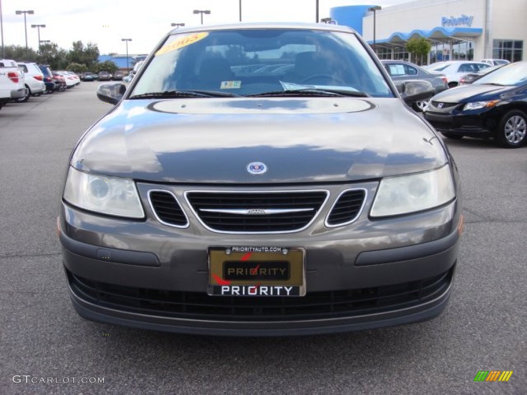 2005 9-3 Linear Sport Sedan - Steel Gray Metallic / Parchment photo #9