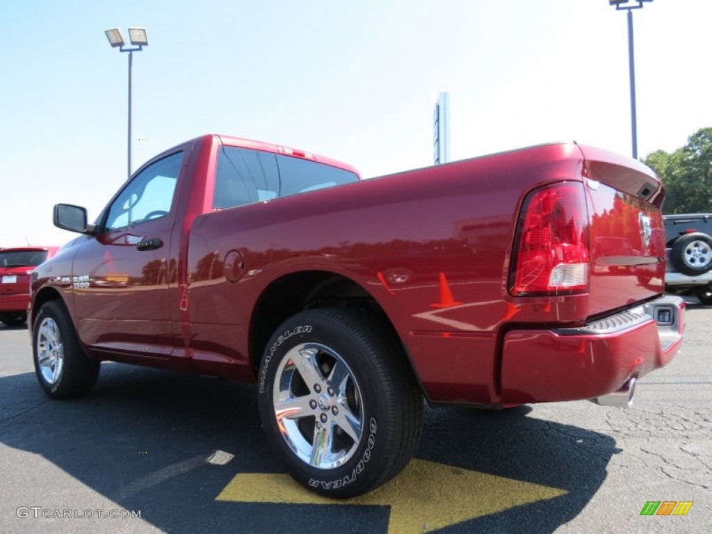 2014 1500 Express Regular Cab - Deep Cherry Red Crystal Pearl / Black/Diesel Gray photo #5