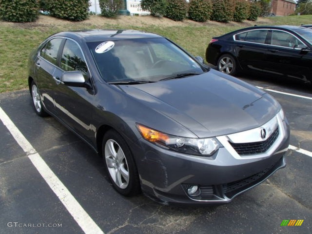 2010 TSX Sedan - Polished Metal Metallic / Ebony photo #1