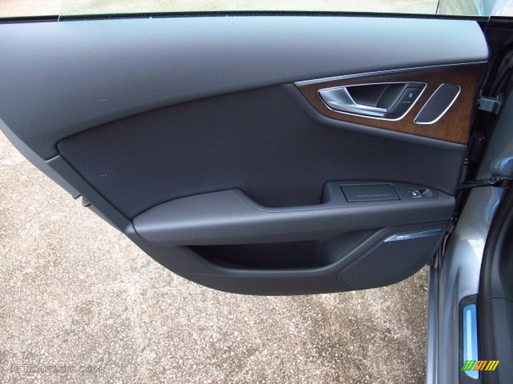 2014 Audi A7 3.0T quattro Premium Plus Black Door Panel Photo #85919536