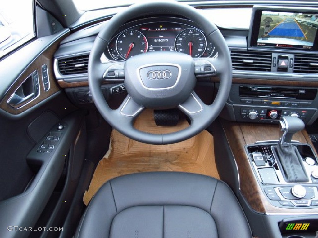 2014 Audi A7 3.0T quattro Premium Plus Black Dashboard Photo #85919575
