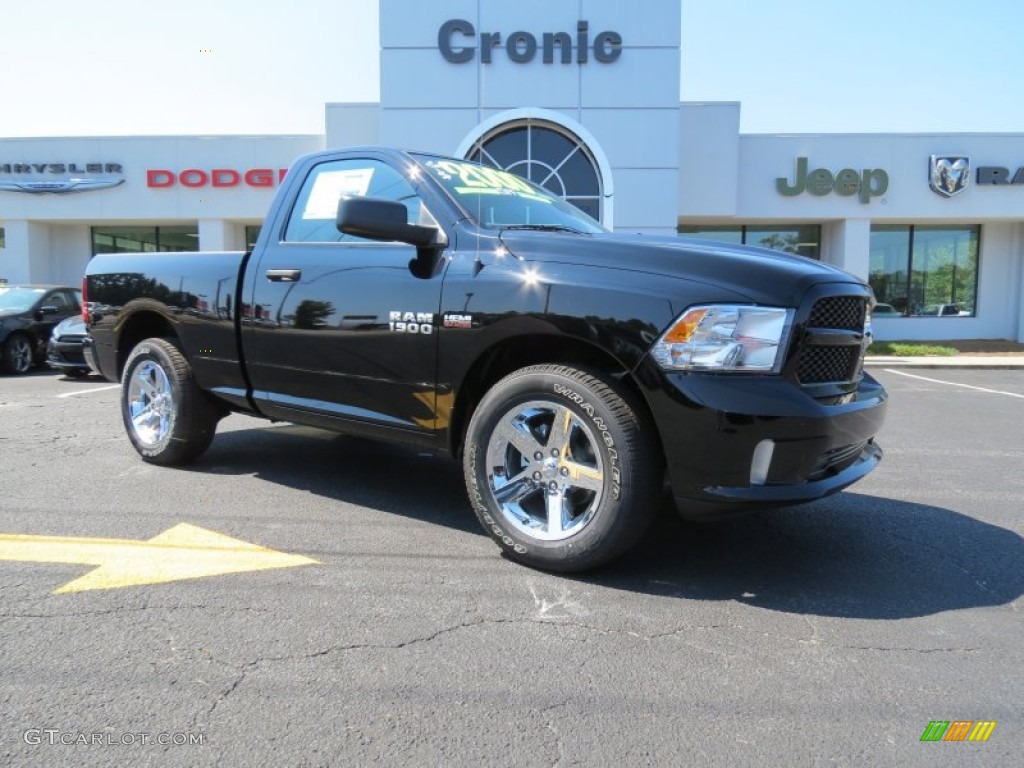 2014 1500 Express Regular Cab - Black / Black/Diesel Gray photo #1