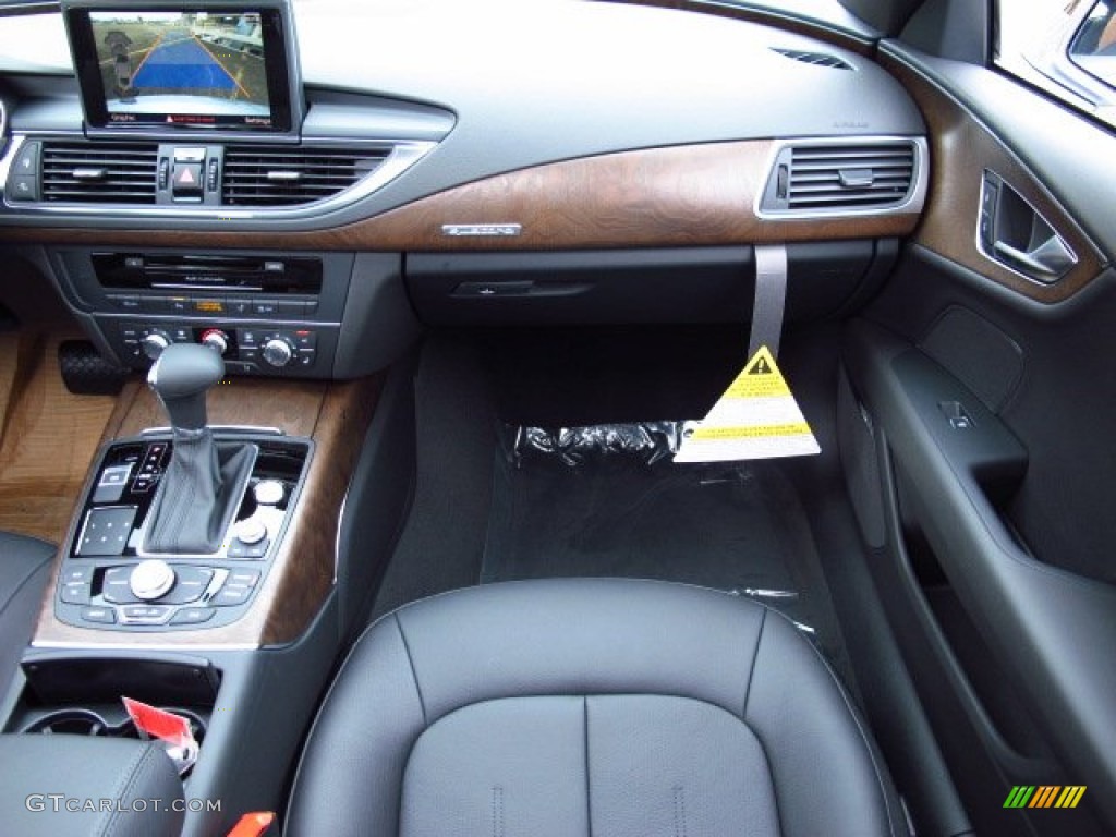 2014 Audi A7 3.0T quattro Premium Plus Black Dashboard Photo #85919601
