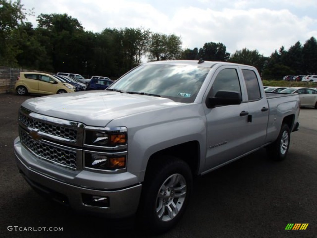 2014 Silverado 1500 LT Double Cab 4x4 - Silver Ice Metallic / Jet Black photo #2