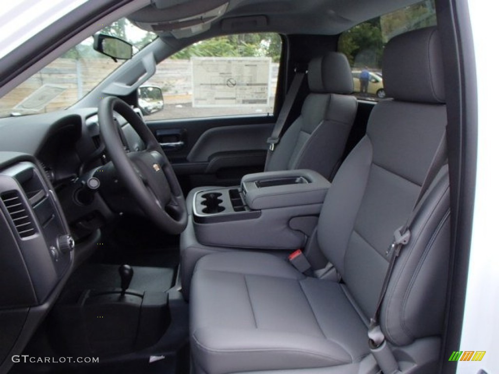 Jet Black/Dark Ash Interior 2014 Chevrolet Silverado 1500 WT Regular Cab 4x4 Photo #85921299