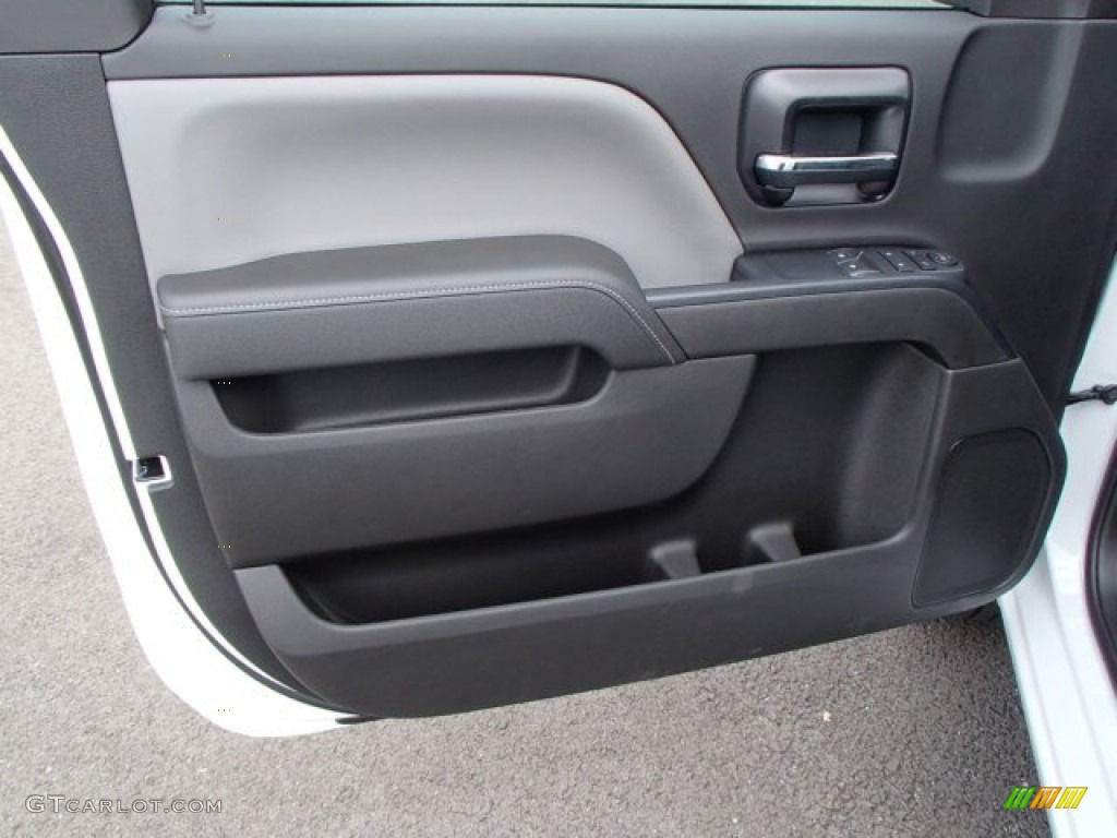 2014 Chevrolet Silverado 1500 WT Regular Cab 4x4 Jet Black/Dark Ash Door Panel Photo #85921323