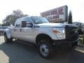 2012 Ingot Silver Metallic Ford F350 Super Duty XL Crew Cab 4x4 Dually  photo #10