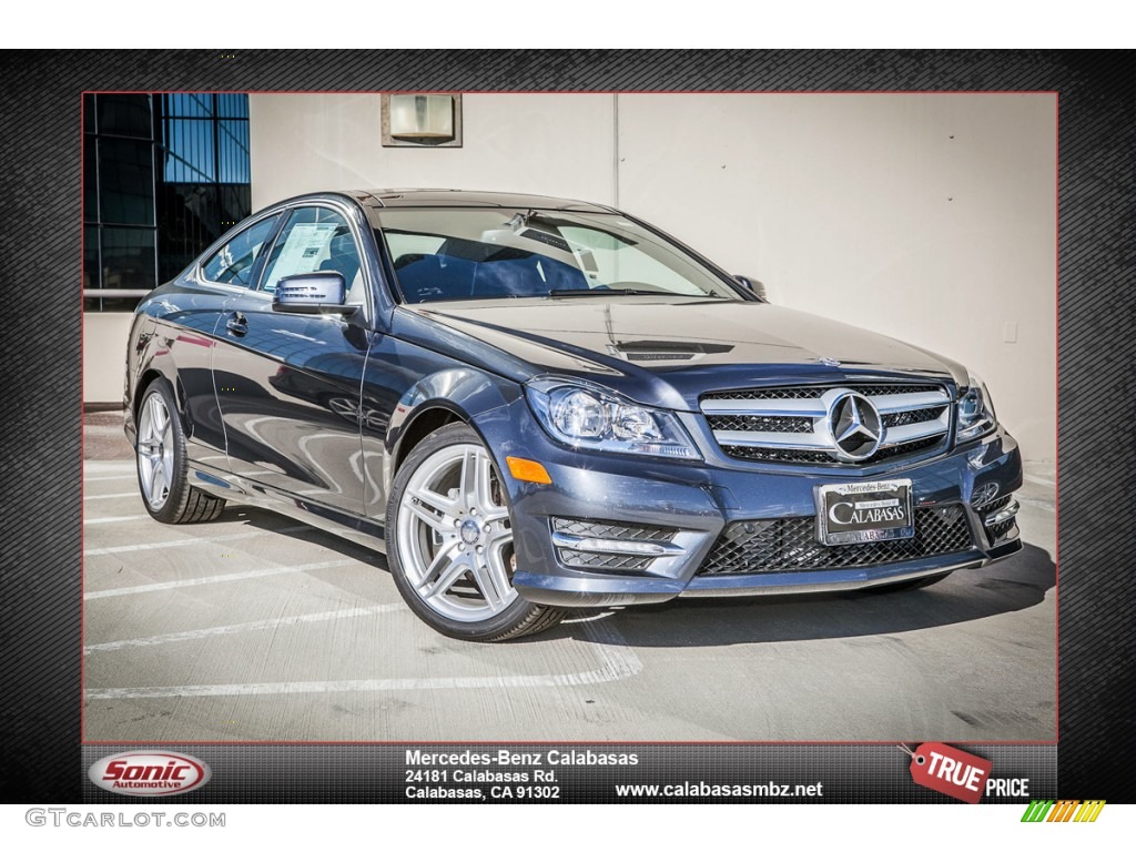 2014 C 250 Coupe - Steel Grey Metallic / Black photo #1