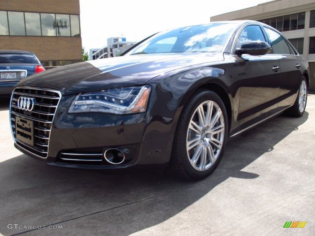 Oolong Gray Metallic 2014 Audi A8 L 3.0T quattro Exterior Photo #85921787