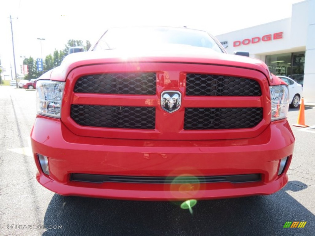 2014 1500 Express Regular Cab - Flame Red / Black/Diesel Gray photo #2