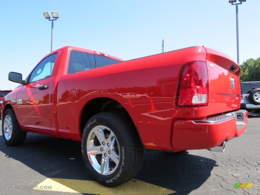 2014 1500 Express Regular Cab - Flame Red / Black/Diesel Gray photo #5