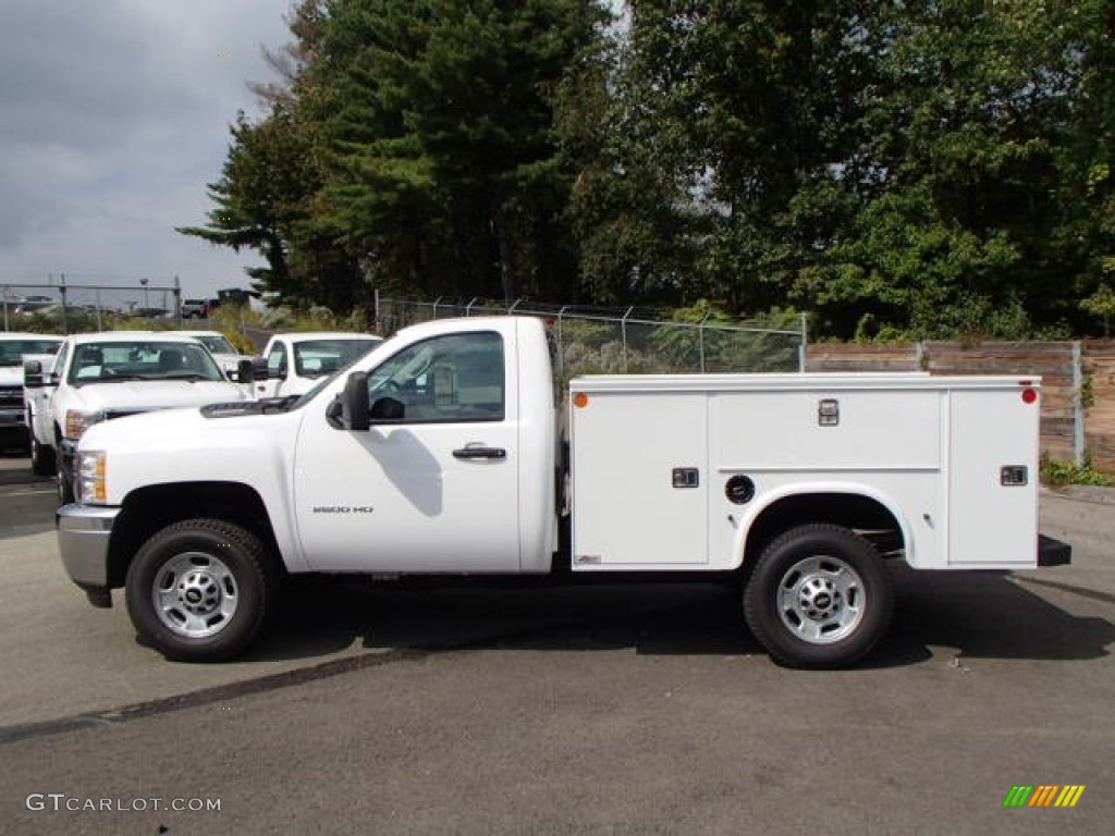2013 Silverado 2500HD Work Truck Regular Cab 4x4 Utility - Summit White / Dark Titanium photo #1