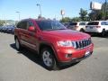 2011 Inferno Red Crystal Pearl Jeep Grand Cherokee Laredo X Package 4x4  photo #1