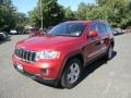 2011 Inferno Red Crystal Pearl Jeep Grand Cherokee Laredo X Package 4x4  photo #3