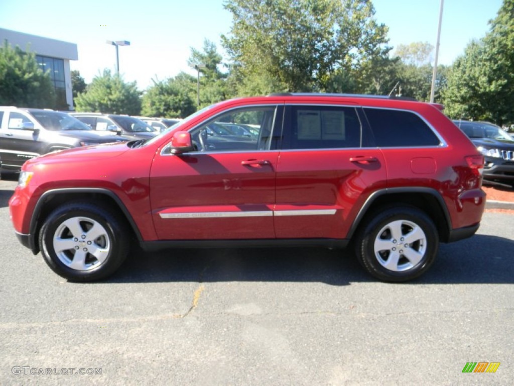Inferno Red Crystal Pearl 2011 Jeep Grand Cherokee Laredo X Package 4x4 Exterior Photo #85923060