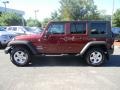 2010 Flame Red Jeep Wrangler Unlimited Mountain Edition 4x4  photo #4