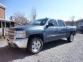 2013 Blue Granite Metallic Chevrolet Silverado 1500 LT Crew Cab 4x4  photo #3