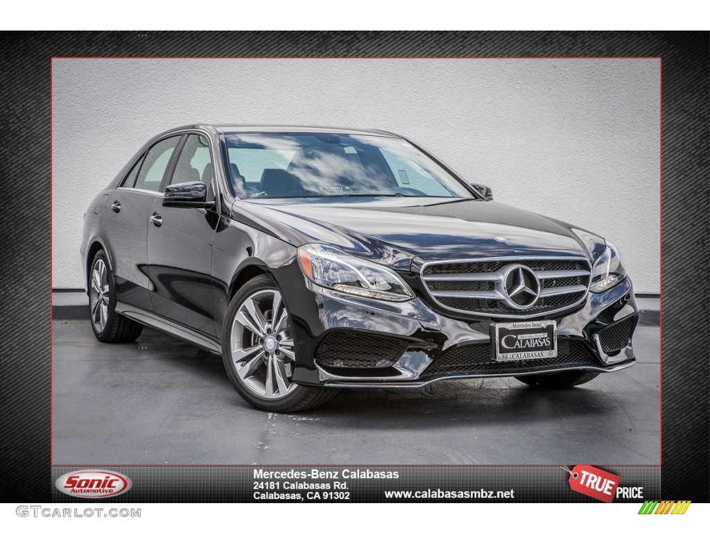 2014 E 350 Sport Sedan - Black / Black photo #1