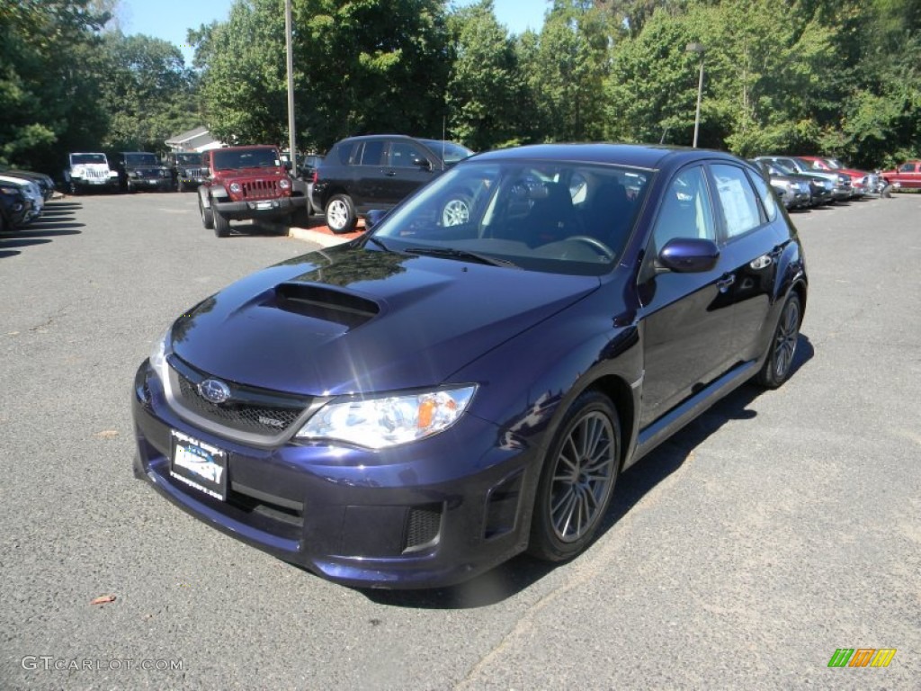 2012 Impreza WRX 5 Door - WRX Plasma Blue / WRX Carbon Black photo #3