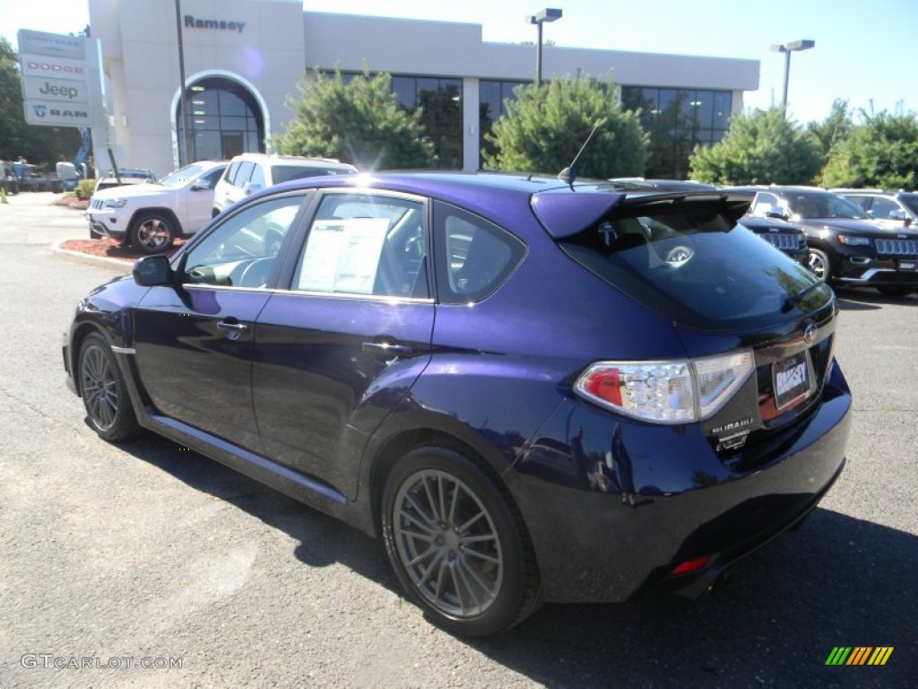 2012 Impreza WRX 5 Door - WRX Plasma Blue / WRX Carbon Black photo #5