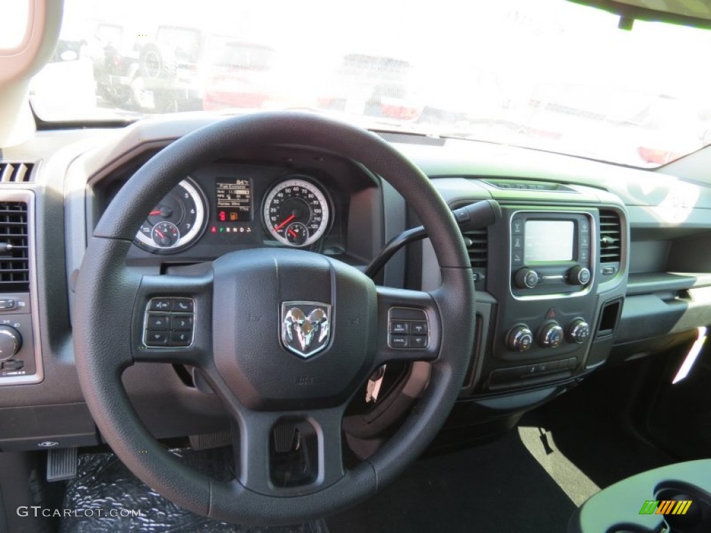 2014 Ram 1500 Express Regular Cab Black/Diesel Gray Steering Wheel Photo #85925178