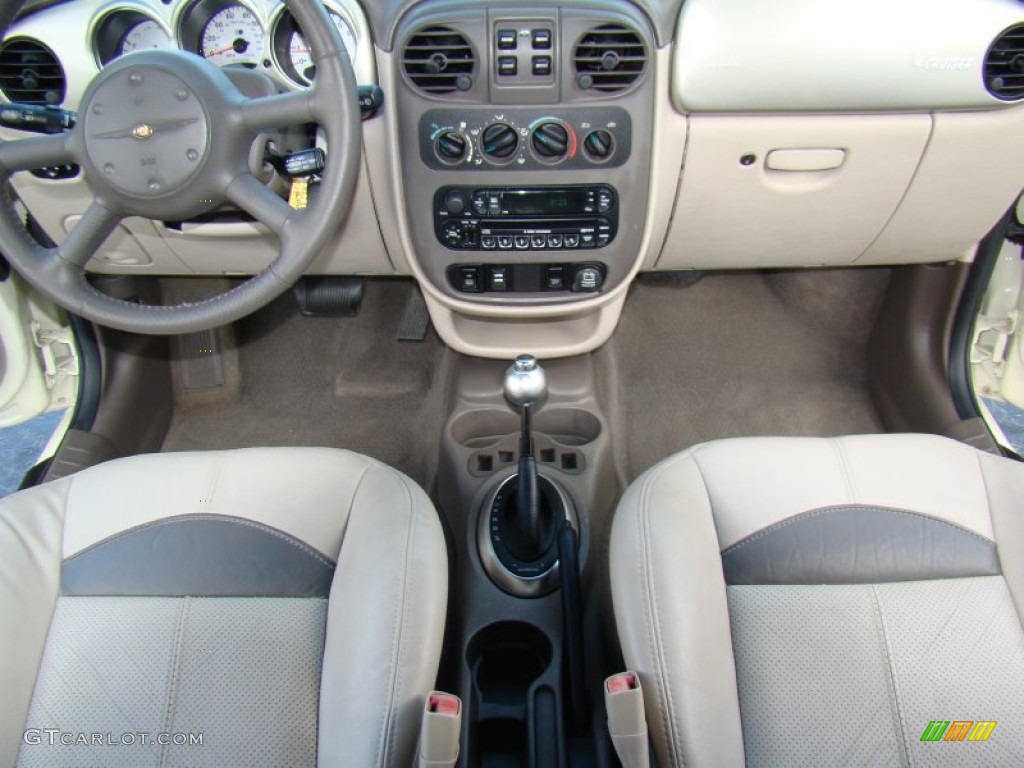 2005 Chrysler PT Cruiser GT Convertible Taupe/Pearl Beige Dashboard Photo #85925820