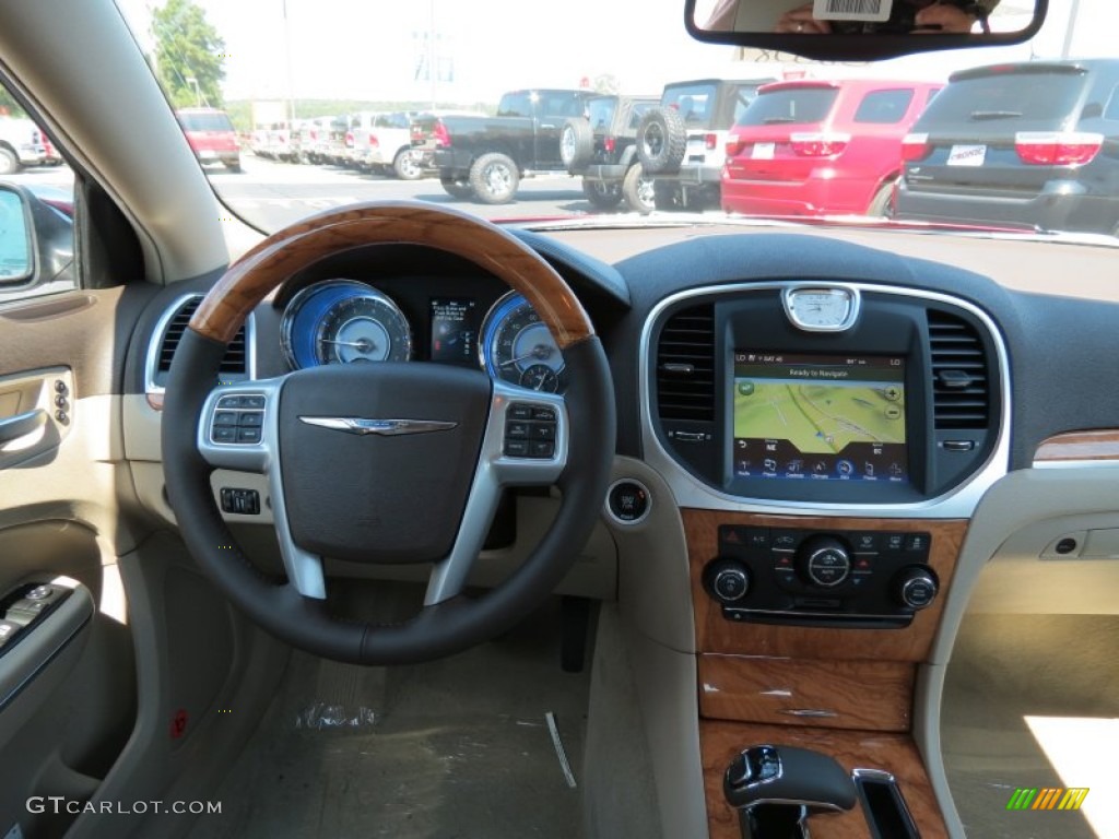 2014 Chrysler 300 C Dark Frost Beige/Light Frost Beige Dashboard Photo #85926063