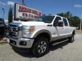 2011 Oxford White Ford F350 Super Duty Lariat Crew Cab 4x4  photo #16