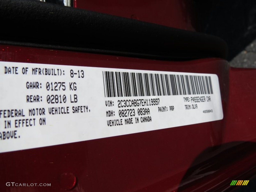 2014 300 Color Code PRP for Deep Cherry Red Crystal Pearl Photo #85927122