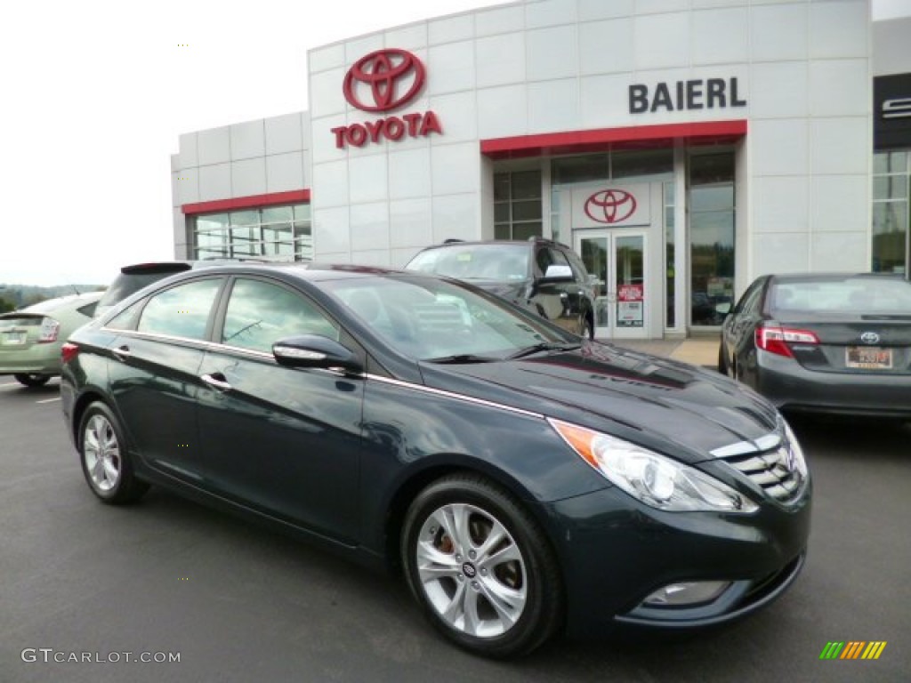 2011 Sonata Limited - Pacific Blue Pearl / Gray photo #1