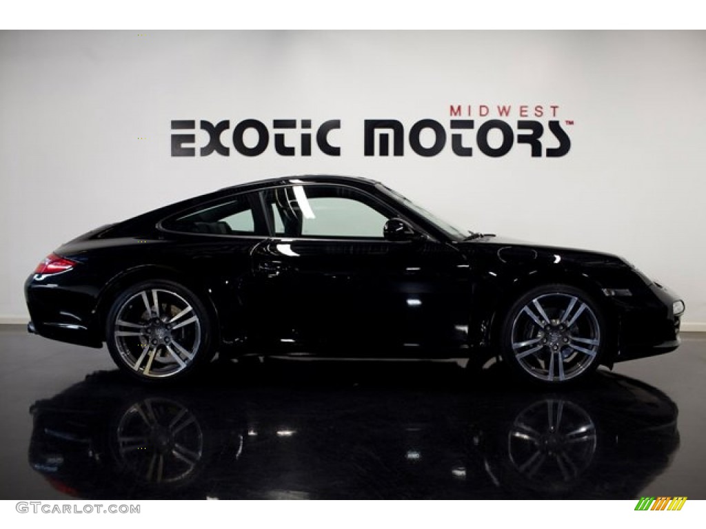 2012 911 Black Edition Coupe - Black / Black photo #46