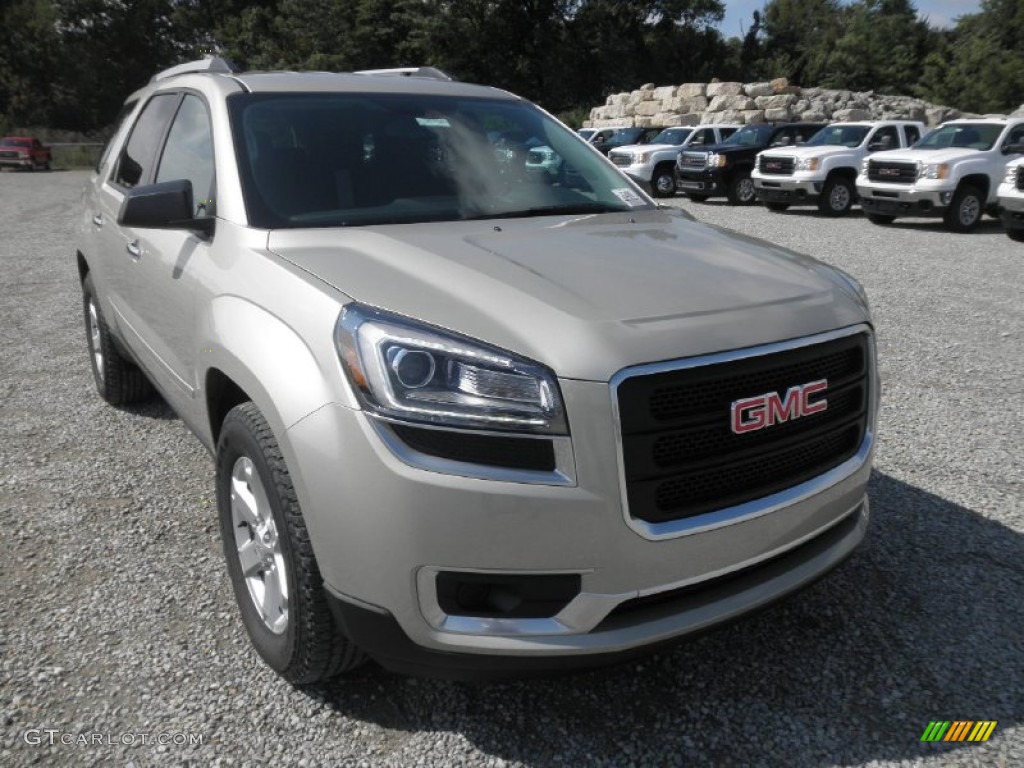Champagne Silver Metallic 2014 GMC Acadia SLE Exterior Photo #85930782