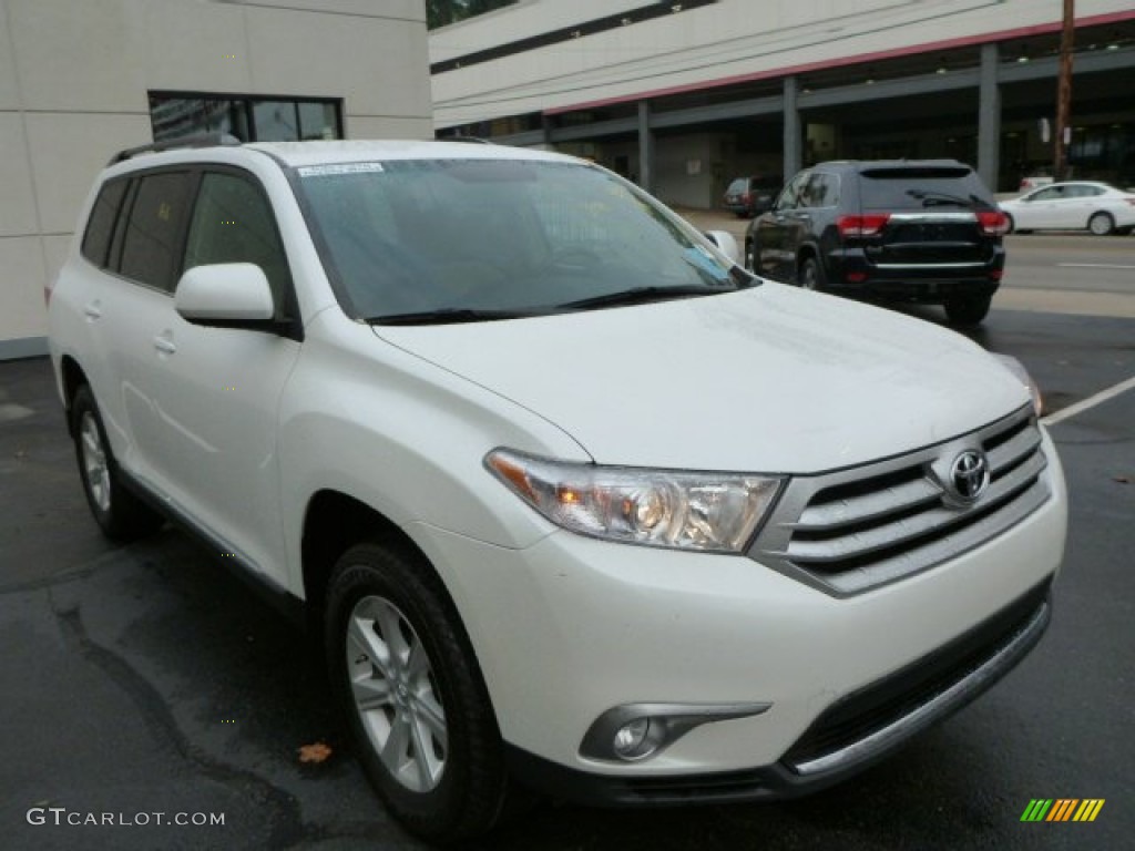 2011 Highlander V6 4WD - Blizzard White Pearl / Sand Beige photo #1