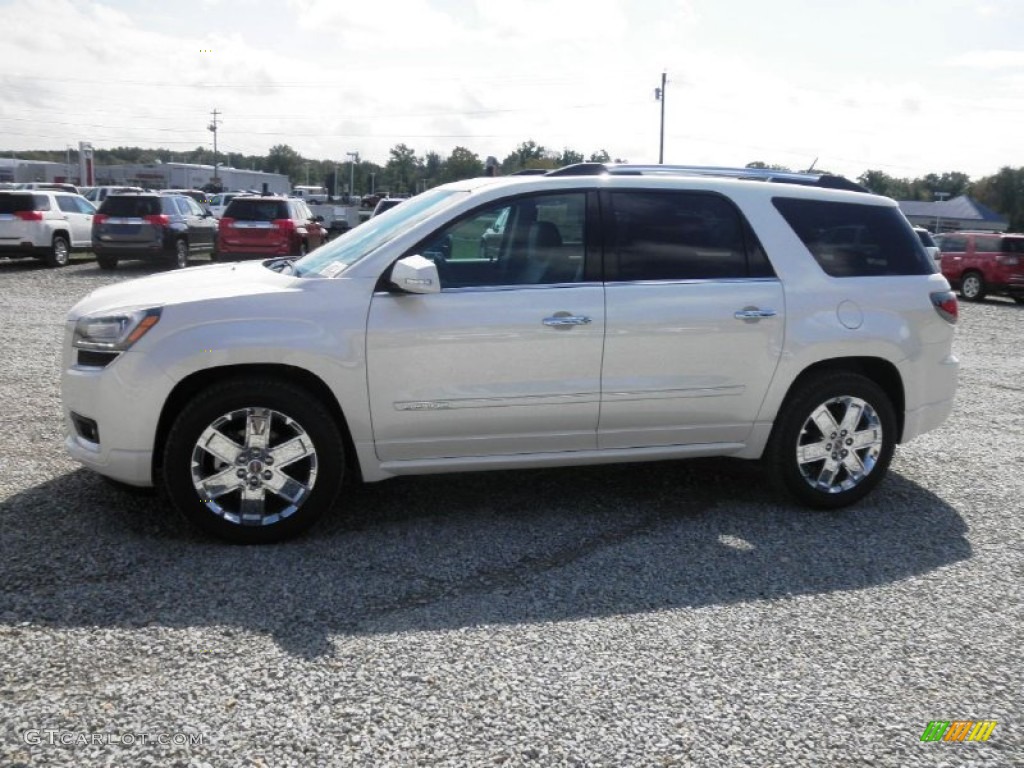 2014 Acadia Denali AWD - White Diamond Tricoat / Cocoa Dune photo #4