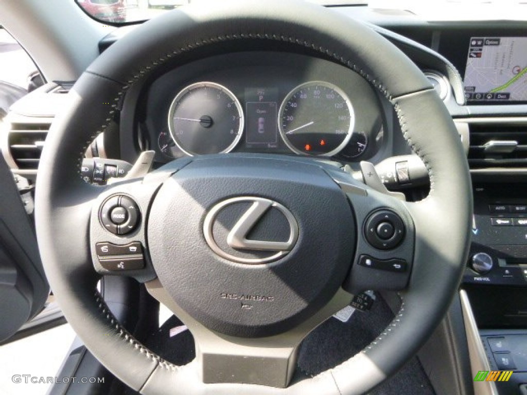 2014 Lexus IS 250 AWD Black Steering Wheel Photo #85932735