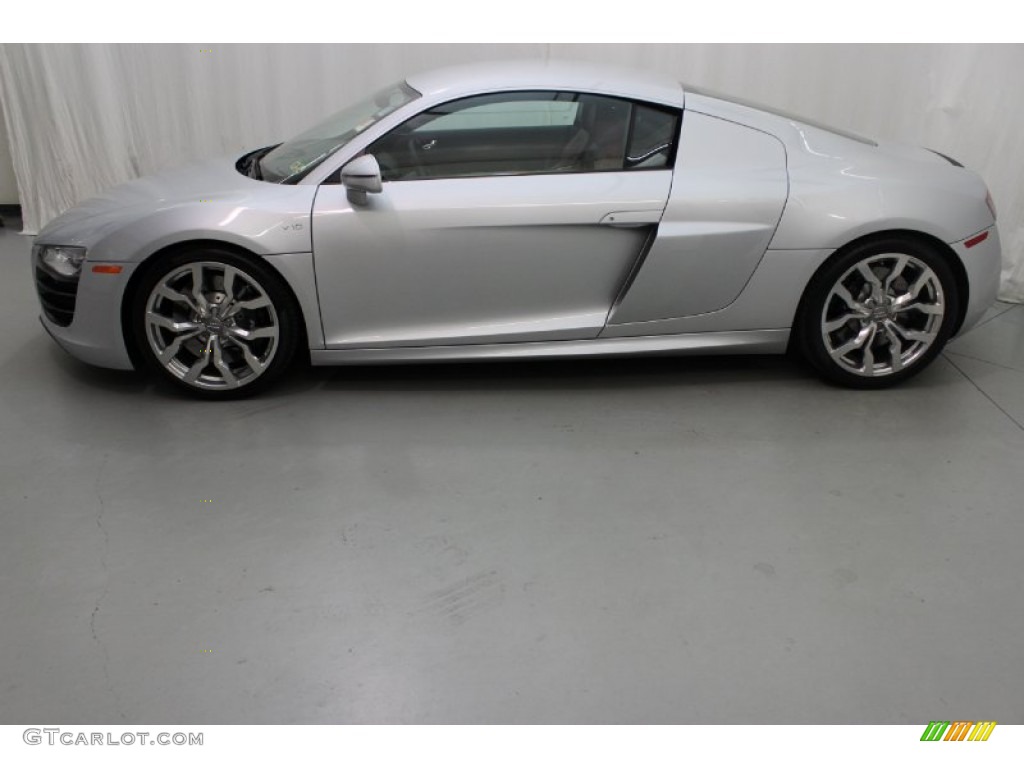 Ice Silver Metallic 2011 Audi R8 5.2 FSI quattro Exterior Photo #85933701