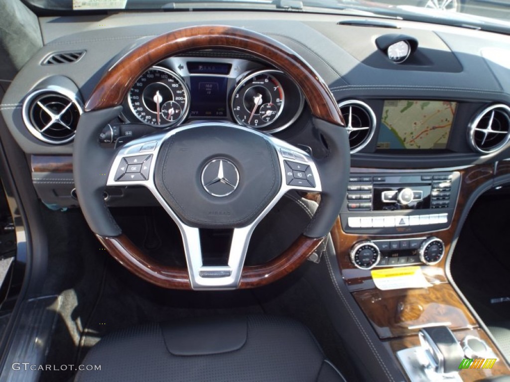 2014 Mercedes-Benz SL 63 AMG Roadster Black Dashboard Photo #85934178