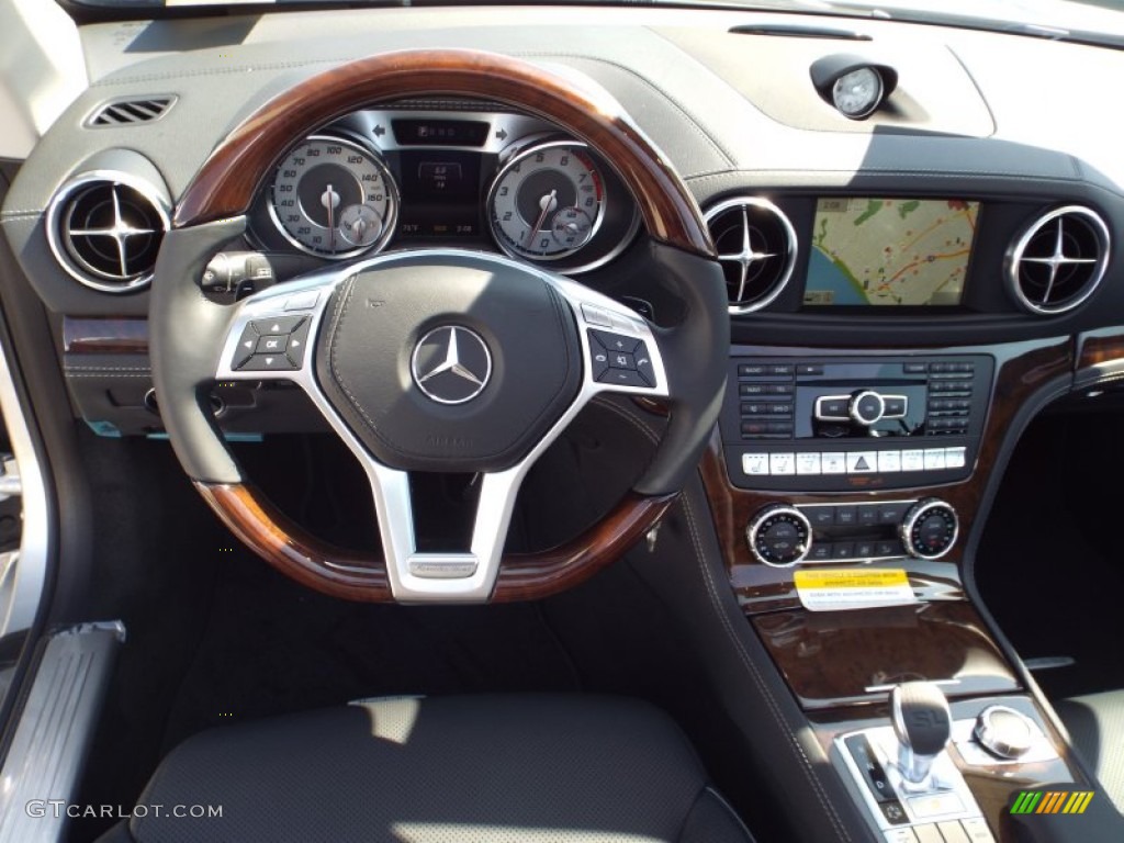 2014 Mercedes-Benz SL 550 Roadster Black Dashboard Photo #85934646
