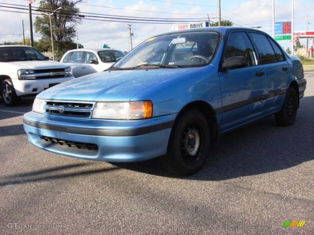 1994 Tercel DX Sedan - Blue Metallic / Gray photo #1