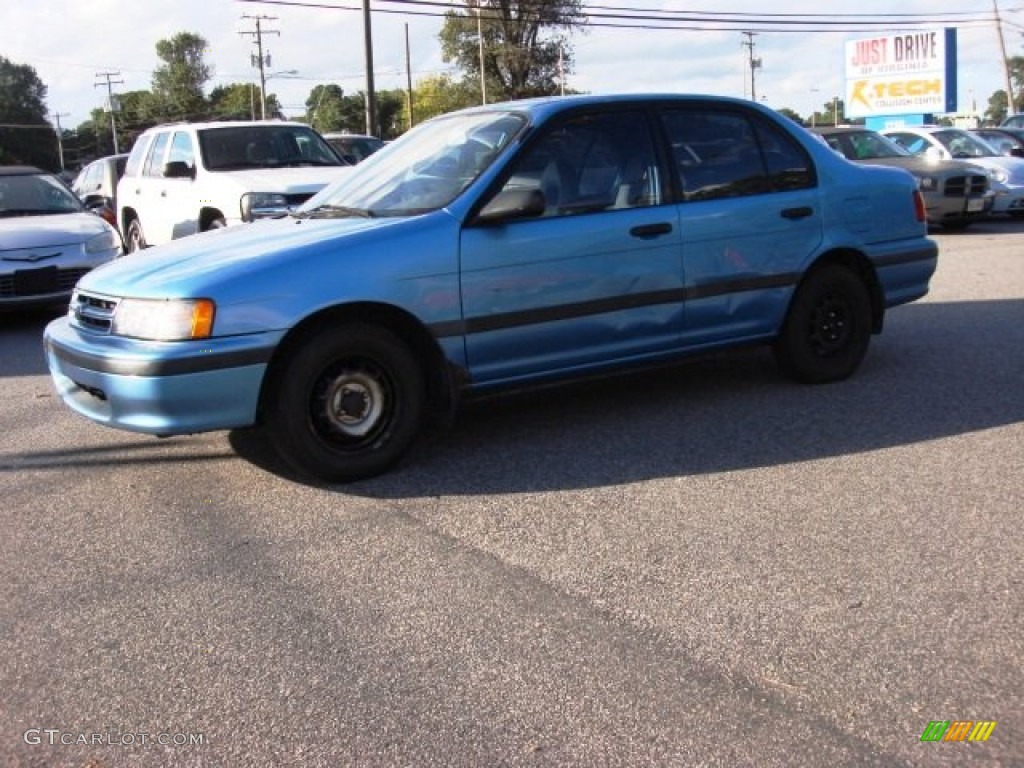 1994 Tercel DX Sedan - Blue Metallic / Gray photo #2